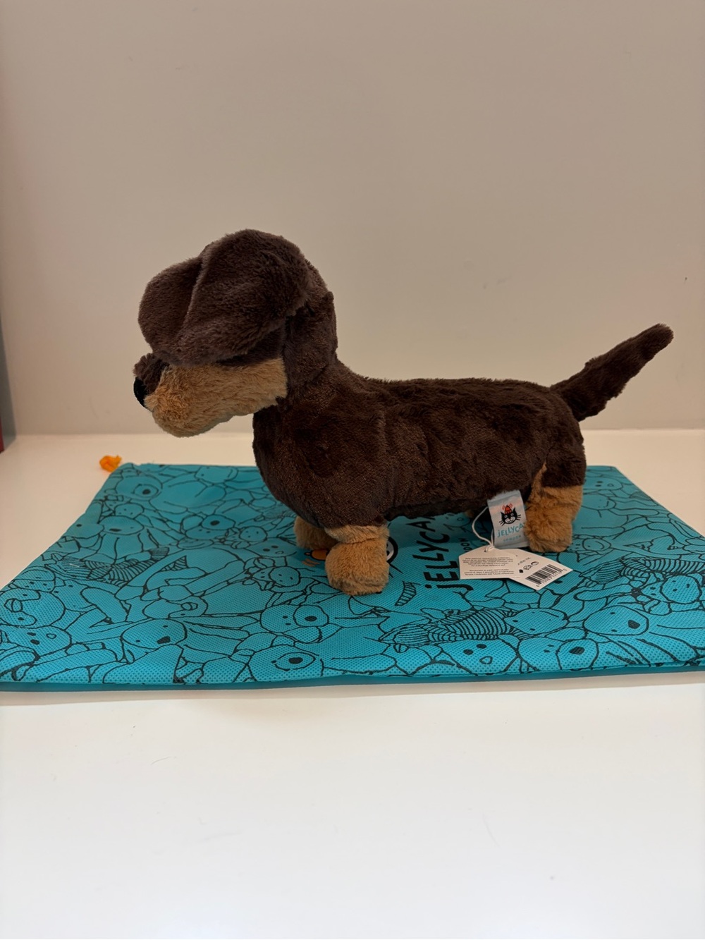 JellPlush Brown & Tan Dachshund Dog Toy - Soft Stuffed Pet Plush